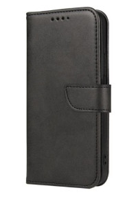 Луксозен кожен калъф тефтер стойка и клипс FLEXI за Nokia X30 5G черен 